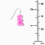 Pink Gummy Bear 0.5&quot; Drop Earrings,
