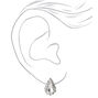 Silver Rhinestone Simple Teardrop Jewelry Set - 2 Pack,
