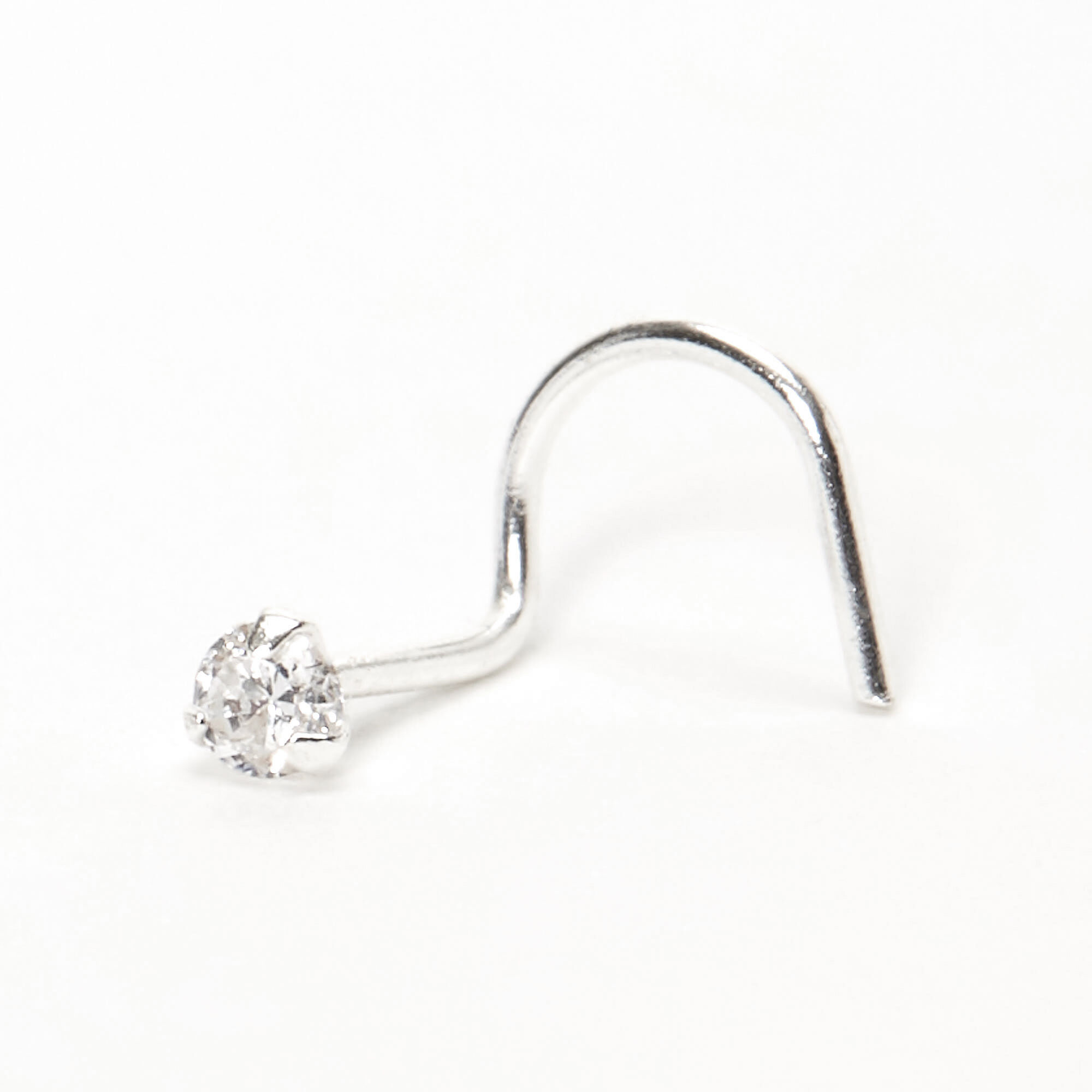 White stone hotsell nose stud