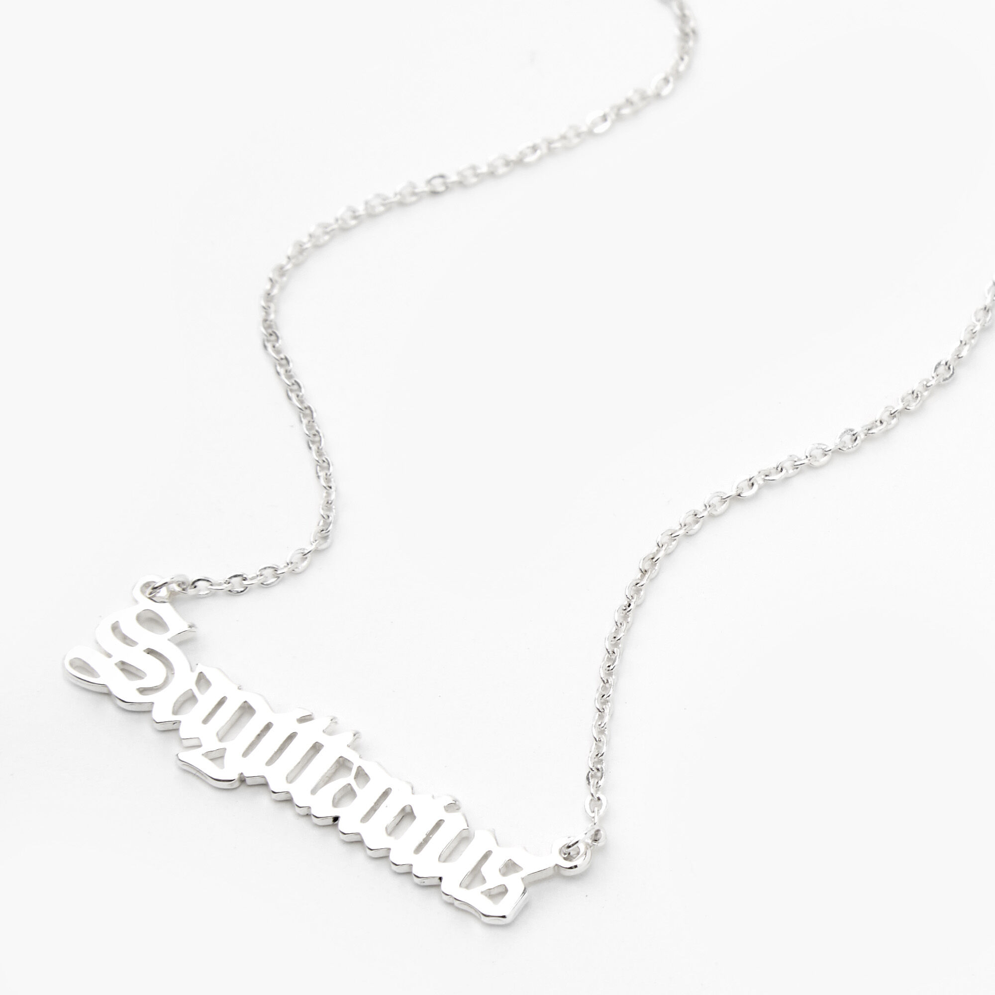 Sagittarius necklace top silver