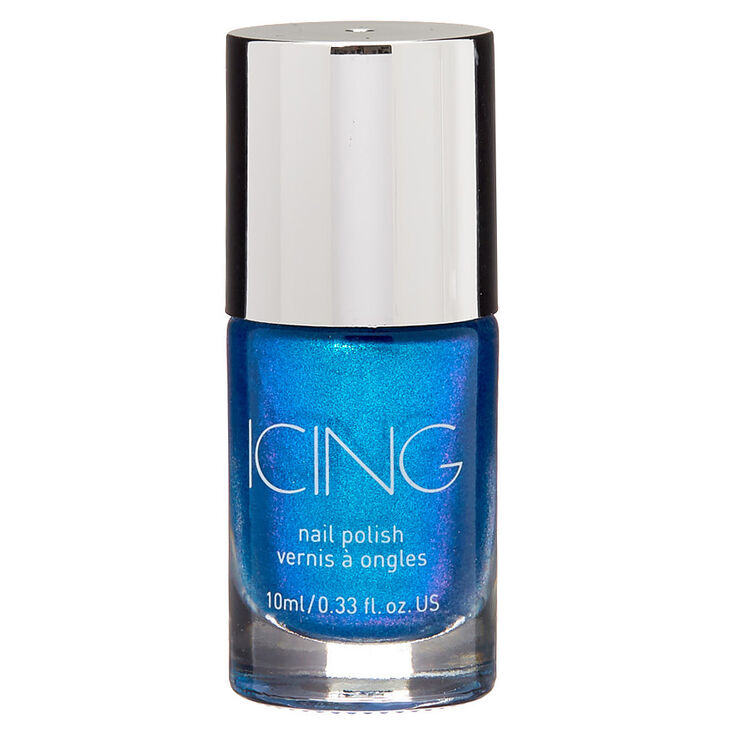 Shimmer Nail Polish - Royal Blue Holo,