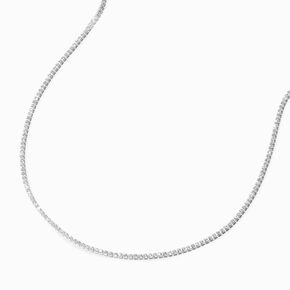 Icing Select Sterling Silver Cubic Zirconia Cup Chain Necklace ,