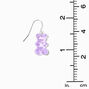 Purple Gummy Bear Drop Earrings,