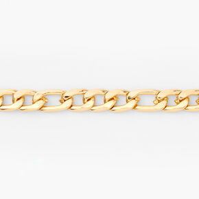 Gold Chunky Figaro Chain Link Bracelet,