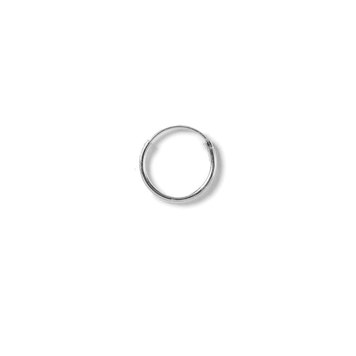 Sterling Silver Small Hoop Earring,