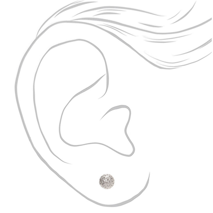 Mixed Metal Fireball Stud Earrings - 9 Pack,