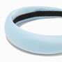 Light Blue Silk Puffy Headband,