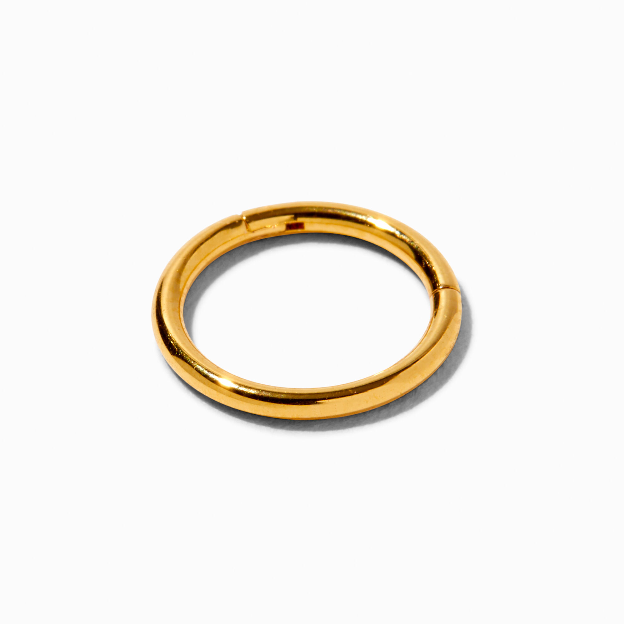 18k gold hoop nose ring top