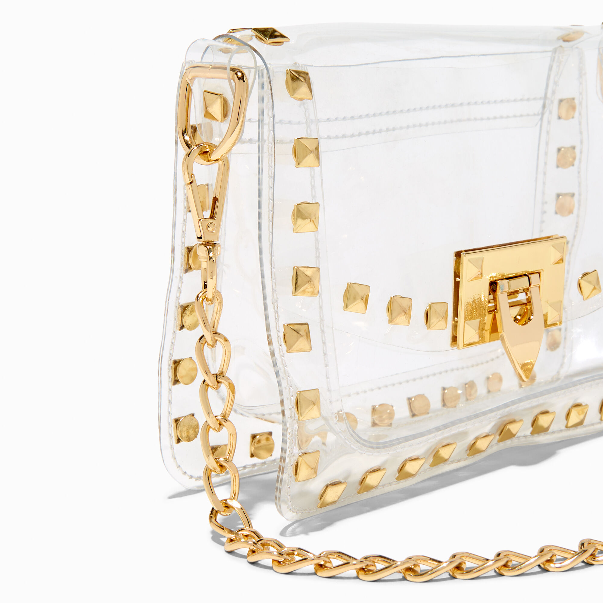 Clear and gold bag store