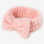 Plush Makeup Bow Headwrap - Pink,