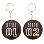 Bitch 1 + Bitch 2 Mirror Keychains,