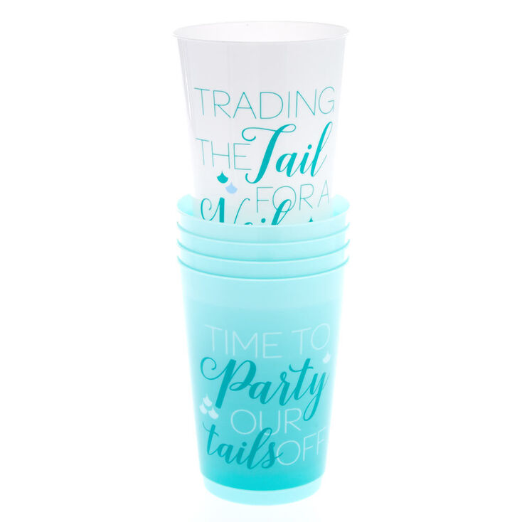 Mermaid Phrase Drinking Cups - 5 Pack,