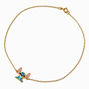 Disney Stitch Gold-tone Sterling Silver Anklet,