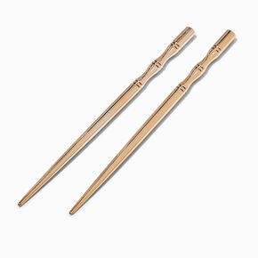 Gold Hair Sticks - 2 Pack,