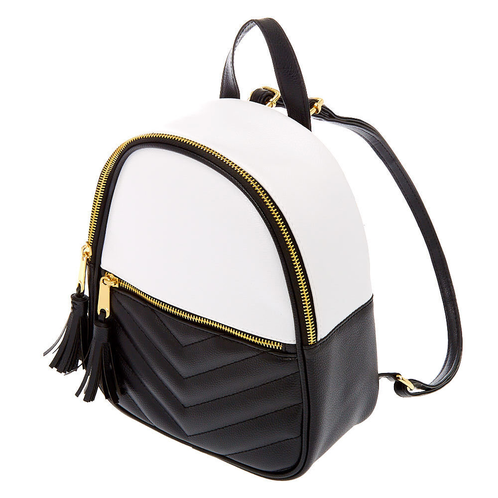 Chevron quilted shop mini backpack