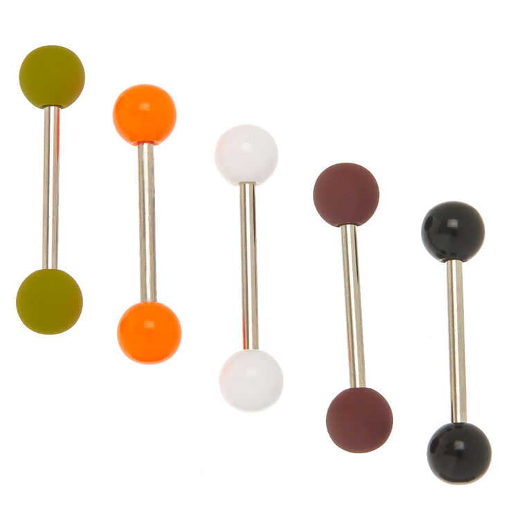 70's Matte Barbell Tongue Rings,