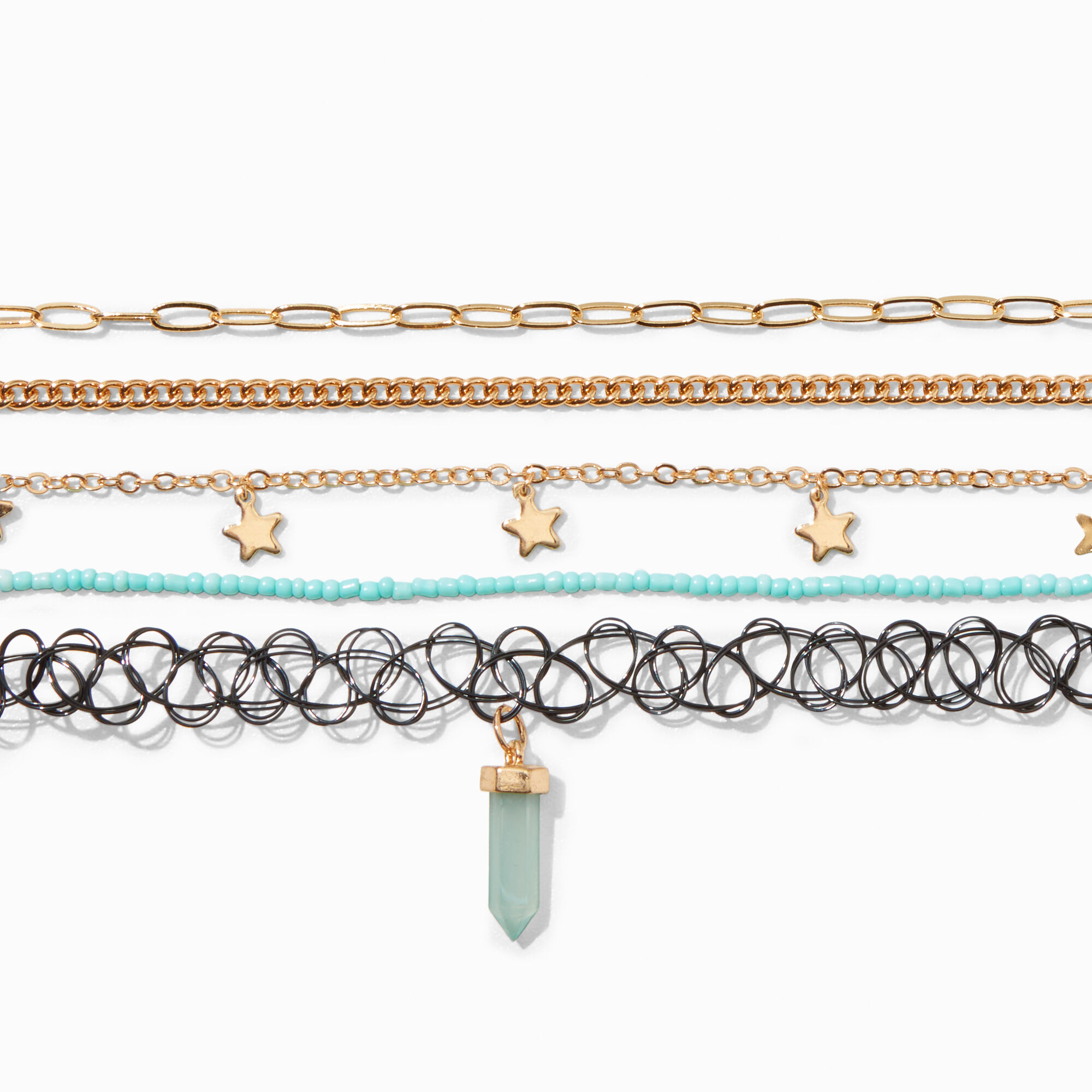 Mint green choker necklace discount