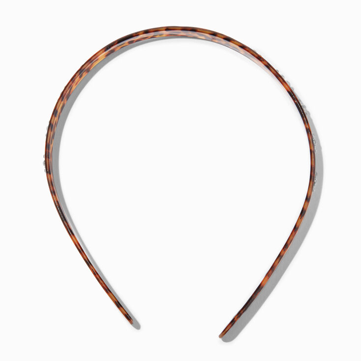 Rhinestone Tortoiseshell Acrylic Headband,