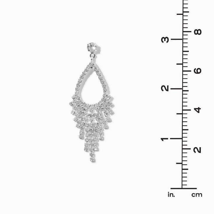 Rhinestone Chandelier 2&quot; Drop Earrings,