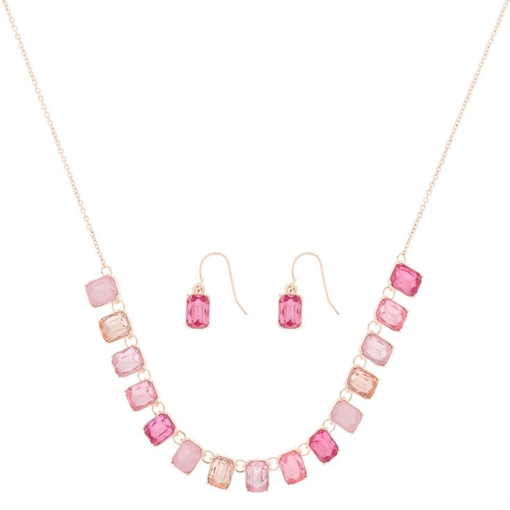 Rose Gold Ombre Jewelry Set - Pink, 2 Pack,