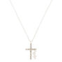 Silver Delicate Cross Pendant Necklace,