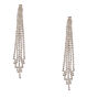 3.5" Rhinestone Skyscraper Drop Earrings,