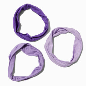Mixed Purple Headwraps - 3 Pack,