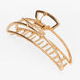 Gold Large Arch Hair Claw,