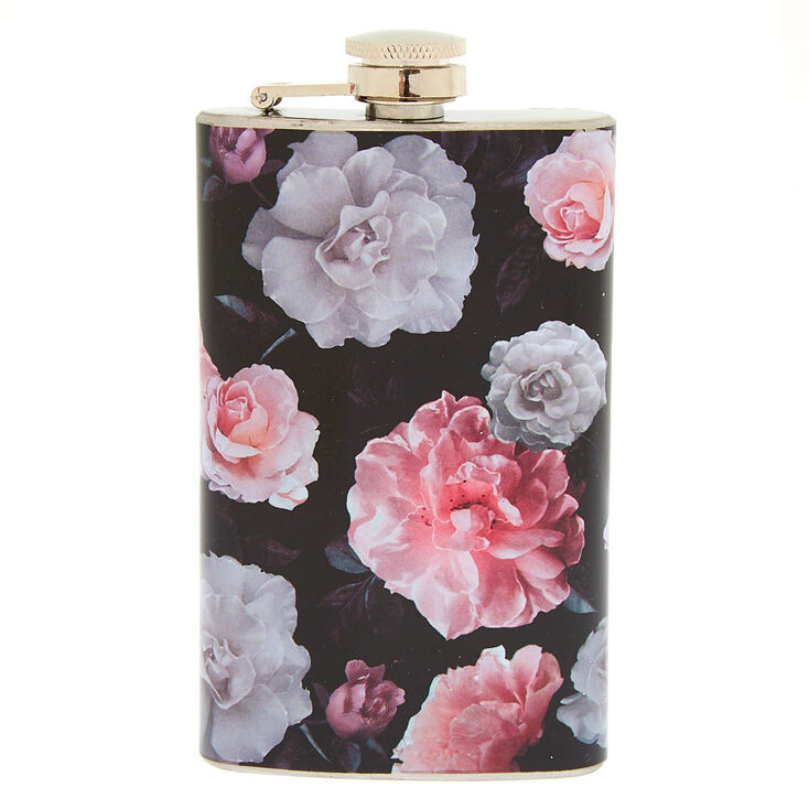 Floral Flask - Black,