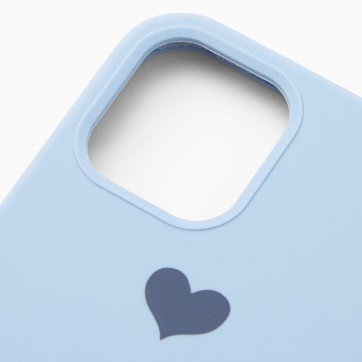 Baby Blue Heart Phone Case - Fits iPhone 12/12 Pro,