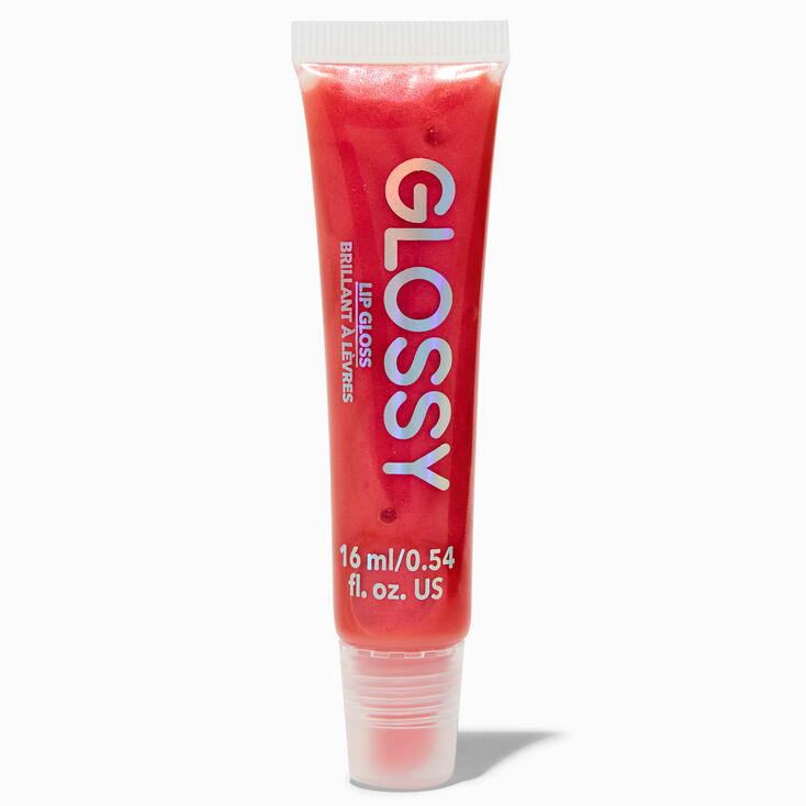 Holographic Glossy Lip Gloss - Nude,