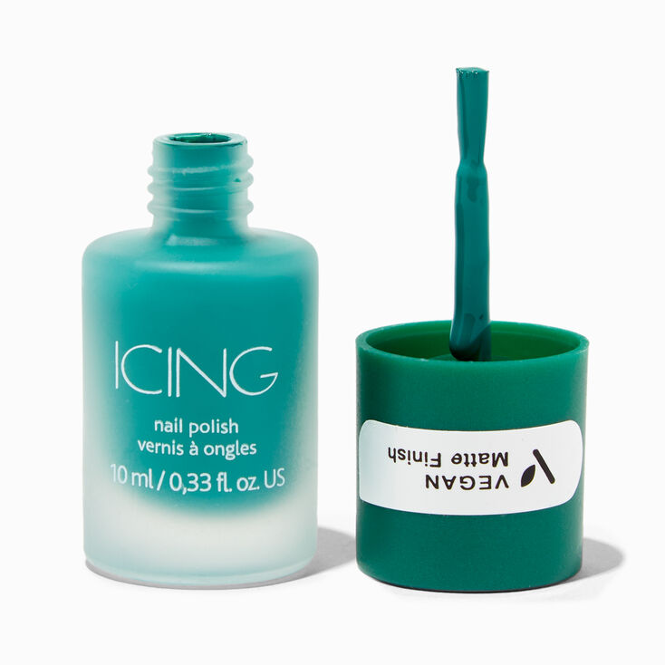 Vegan Matte Effect Nail Polish - Emerald,
