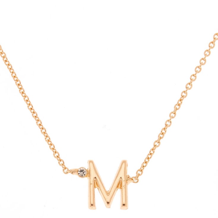 Gold Initial Necklace - M,