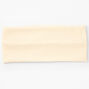Flat Ribbed Headwrap - Ivory,