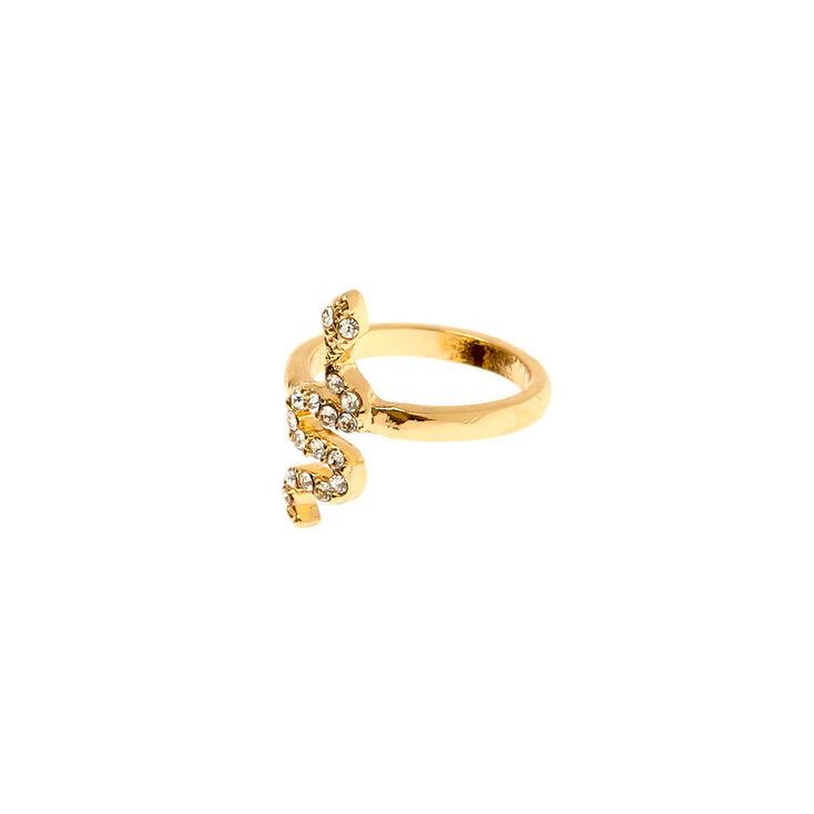 Gold Cross Midi Ring,