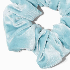 Baby Blue Velvet Hair Scrunchie,