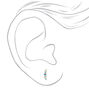 Silver 14G Crystal &amp; Cotton Candy Fireball Belly Rings - 2 Pack,