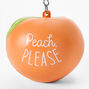 &quot;Peach, Please&quot; Stress Ball Keychain,