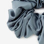Giant Satin Hair Scrunchie - Stone Blue,