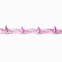 Pink Spike Paperclip Chain Bracelet,