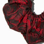 Red &amp; Black Floral Brocade Giant Hair Scrunchie,