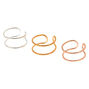 Mixed Metal Wire Ear Cuffs - 3 Pack,