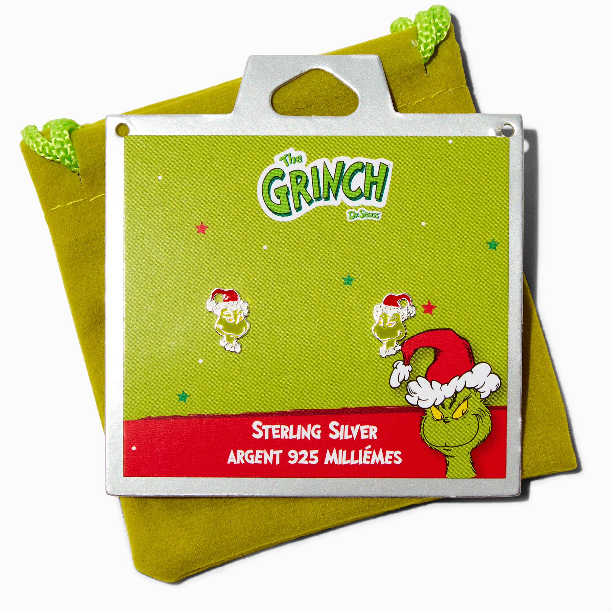Grinch sales stud earrings