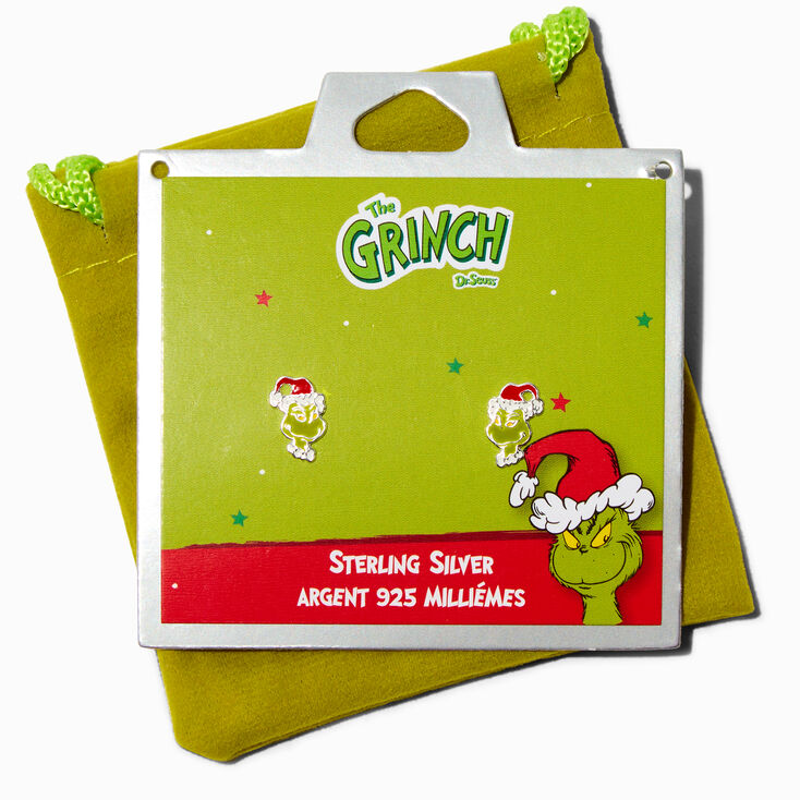 Dr. Seuss&trade; The Grinch Sterling Silver Stud Earrings,