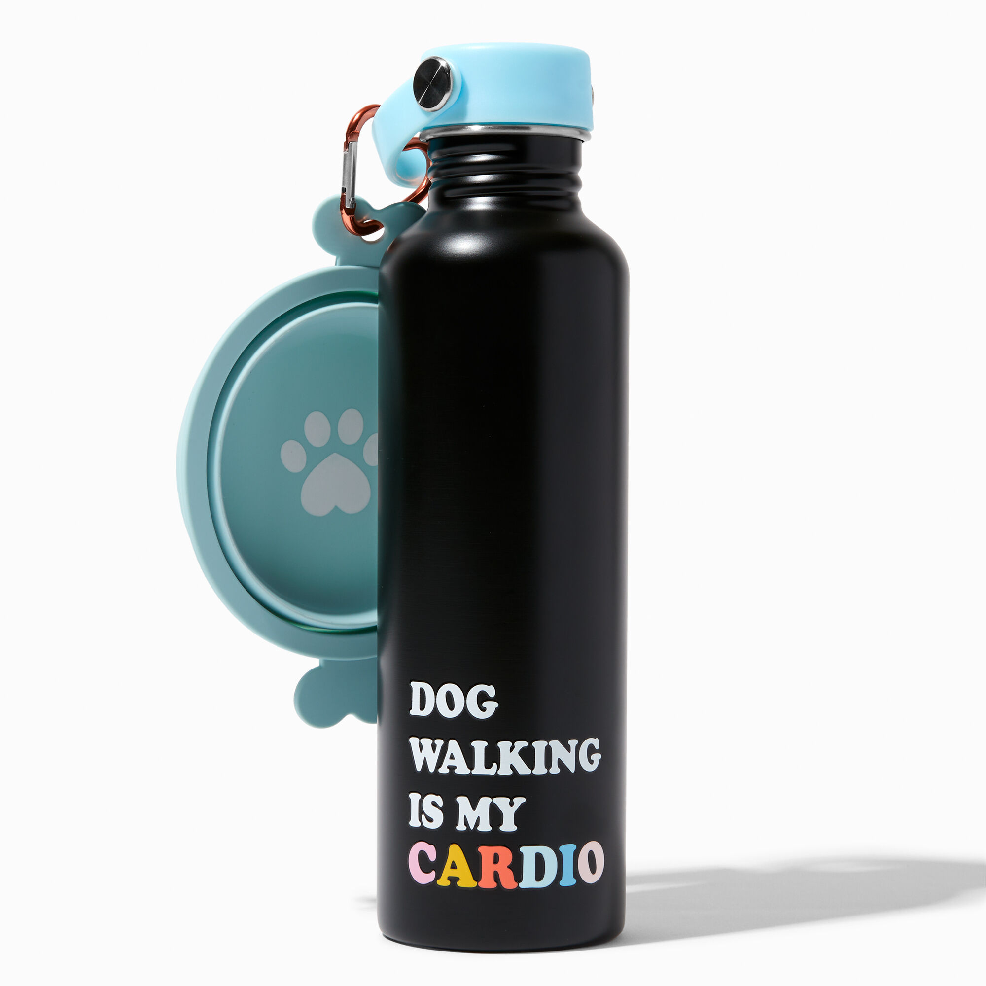 Dog Walking Is My Cardio Pet Bowl Water Bottle Set Icing US