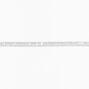 Silver Cubic Zirconia Mini Choker Necklace,