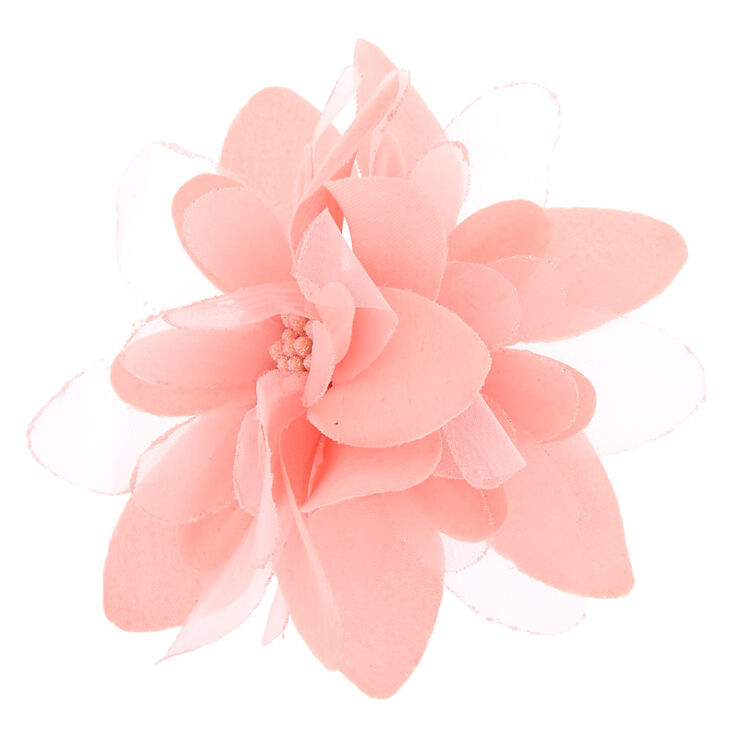 Flower Hair Barrette - Baby Pink,