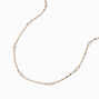Gold-tone Cubic Zirconia Disco Chain Necklace,