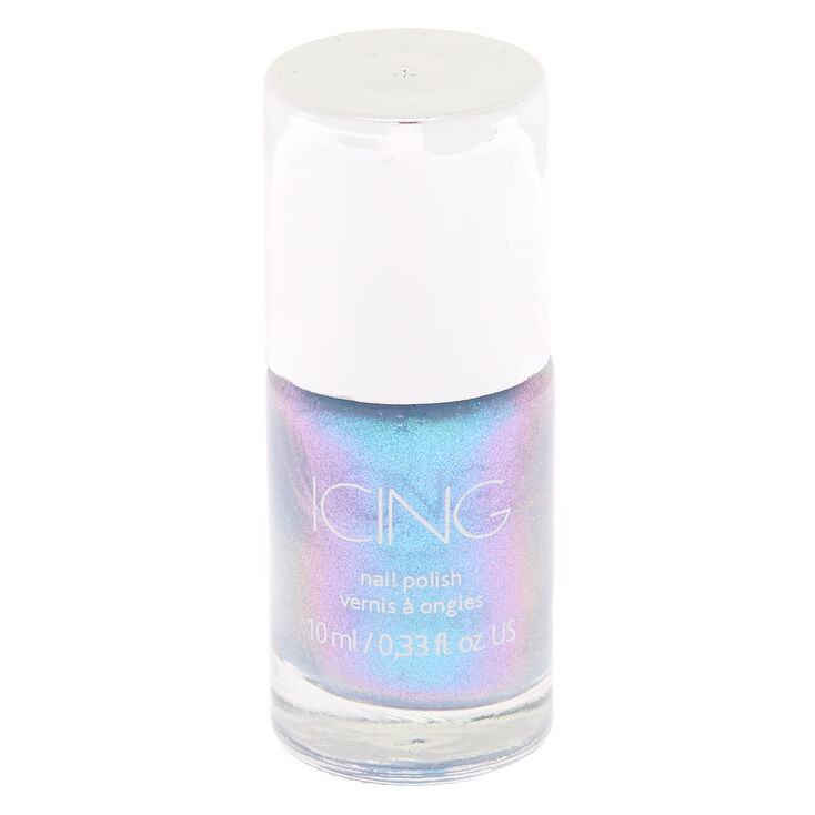 Shimmer Nail Polish - Blue Holo,