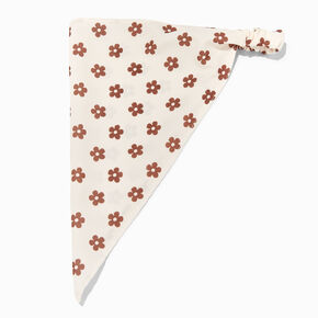 Ivory Daisy Groovy Head Scarf,